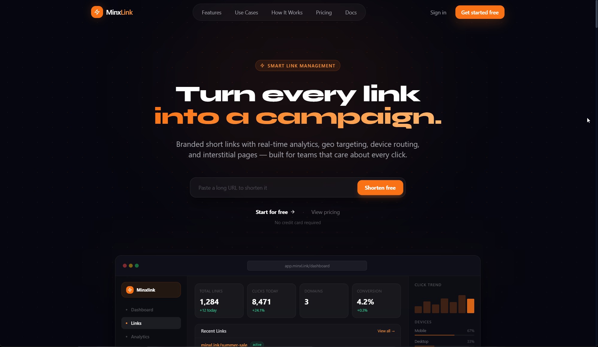 Minxlink screenshot
