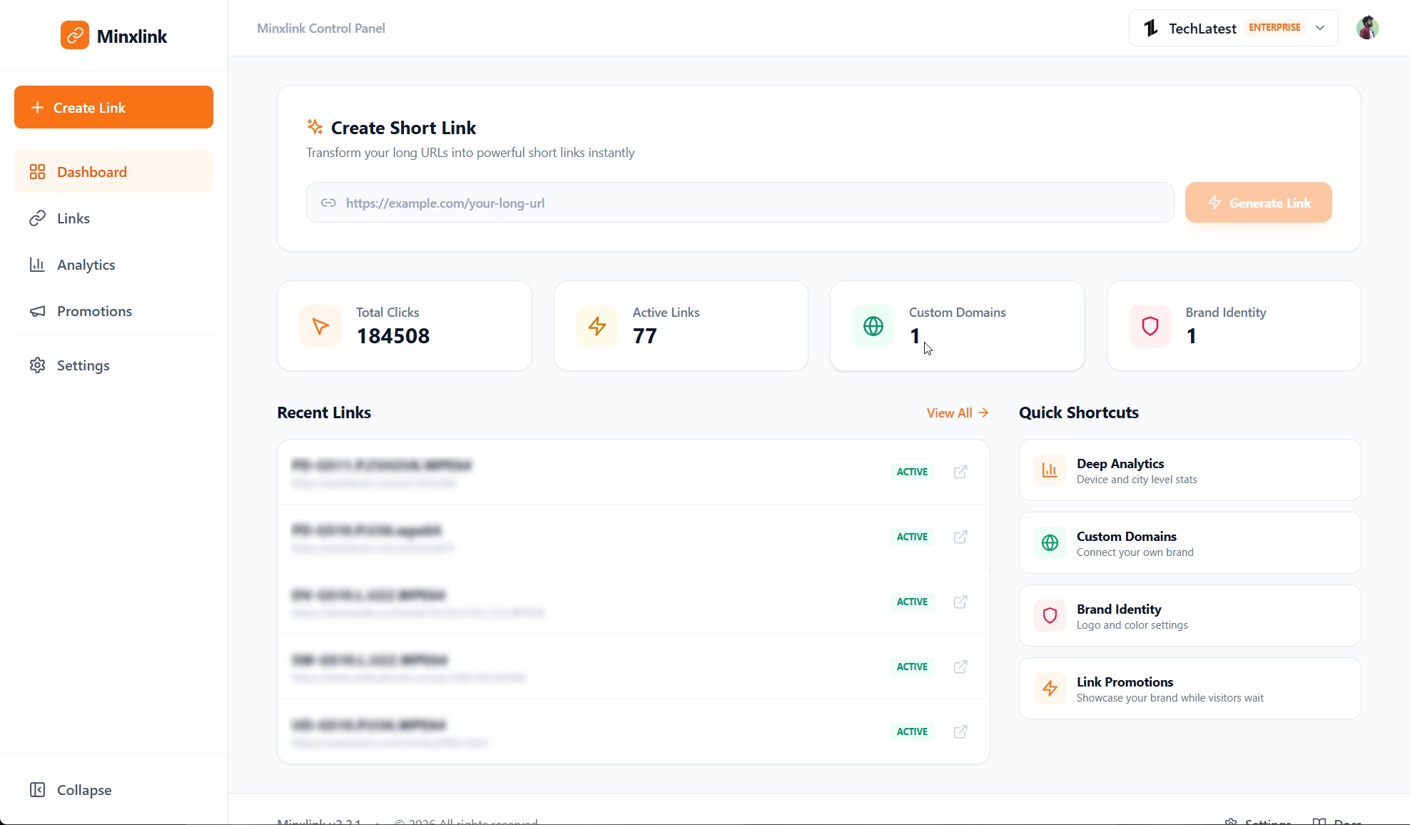 Minxlink screenshot